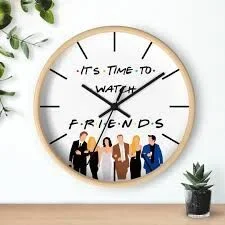 Round Wall Clock Gift Item - TV Show - Friends