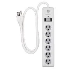 GE General Electric 6-Outlet Surge Protector 3FT  800 Joules - Twist-to-Lock 47224onics 6-Outlet Surge Protector 2FT  450 Joules - Twist-to-Lock 47223