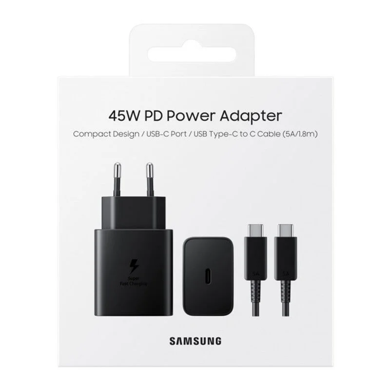 samsung-ep-ta845xbegcn-type-c-type-c-charger-kit-45w-18m-black-retail-box-original SAMSUNG 45W Charging Bundle - Image 1
